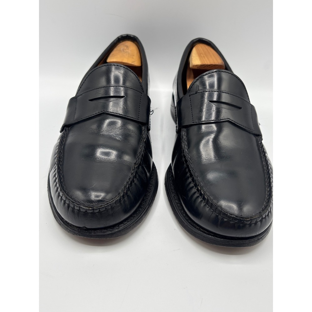 Brooks Brothers Men's Black Leather Penny Loafers Slip-On Dress Shoes Size 10 - Picture 2 of 13
